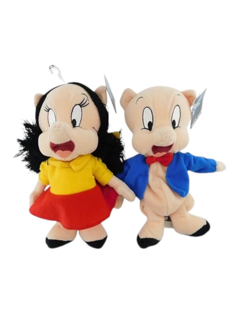 PORKY Pig and PETUNIA Pig Set Warner Bros. Bean Bag Plush